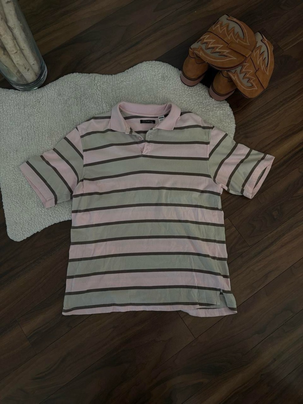 🤎🌸ADORABLE STRIPED POLO SHIRT